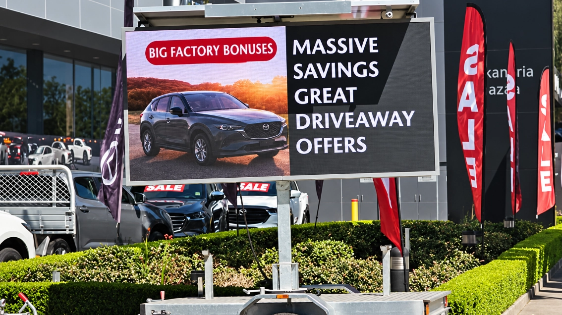 Digital Sign Hire for Car Dealers