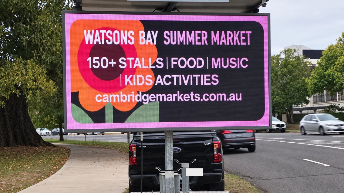 Digital sign for property advertising